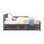 Lit de jour Cargo Gunmetal Finish avec couchette (simple)