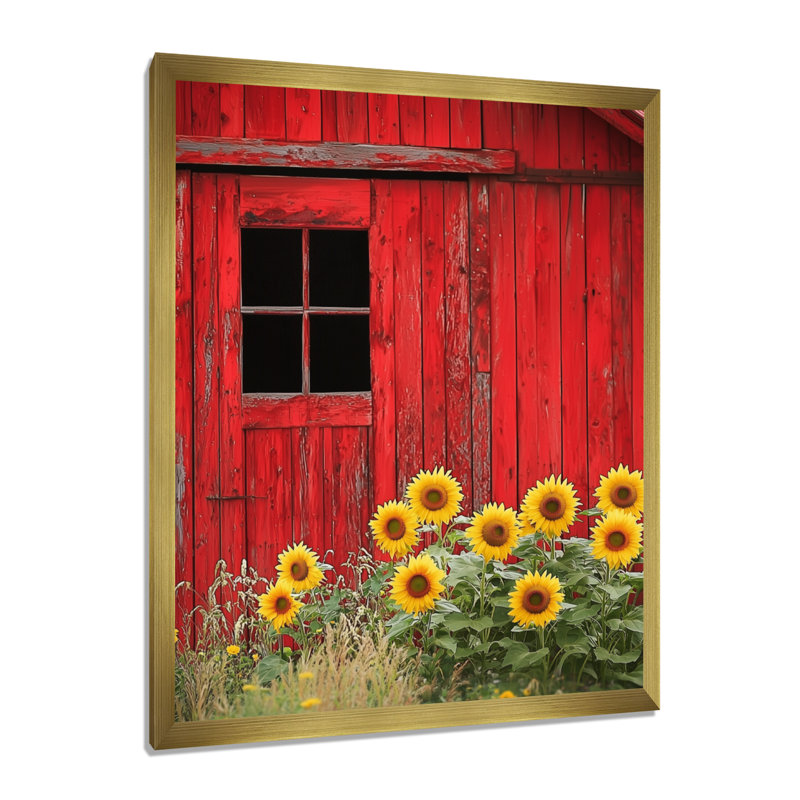 Leyt - Floral Wall Art Living Room, H 32 po x l 16 po, Reproduction encadrée d'une seule photo, Doré