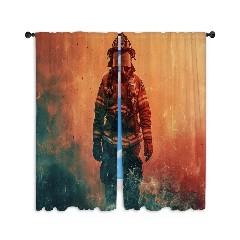 Paire de rideaux obscurcissant en polyester Sardar, L 20 po x L 54 po