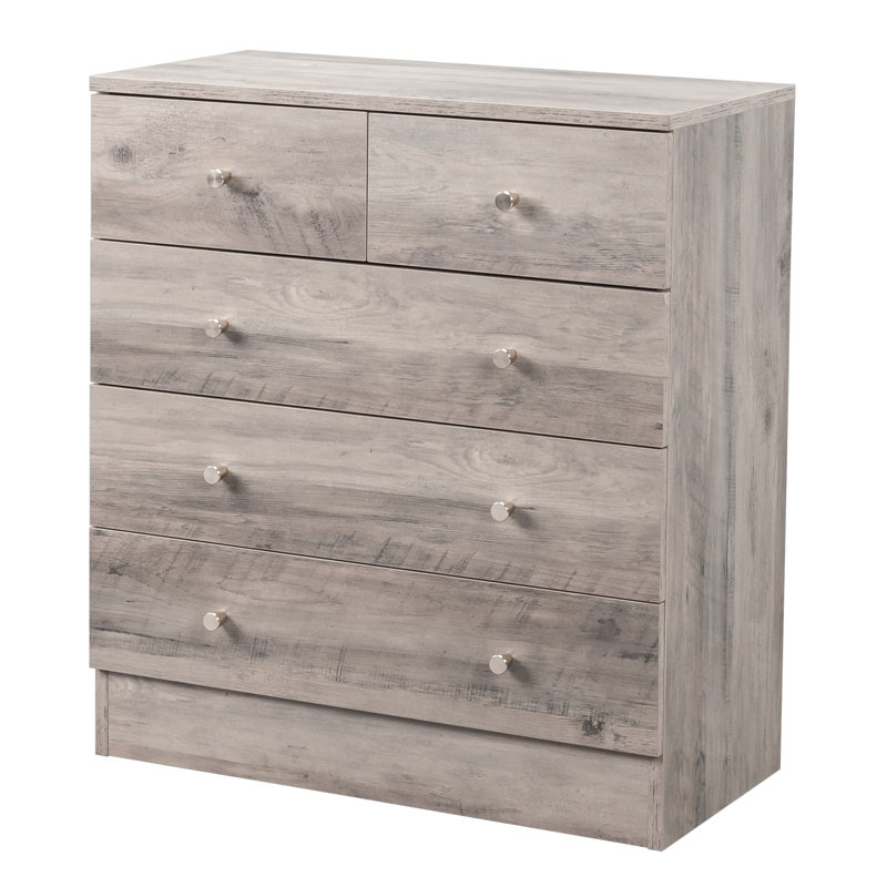 Cilegon 5 - Drawer Storage Cabinet, Grey