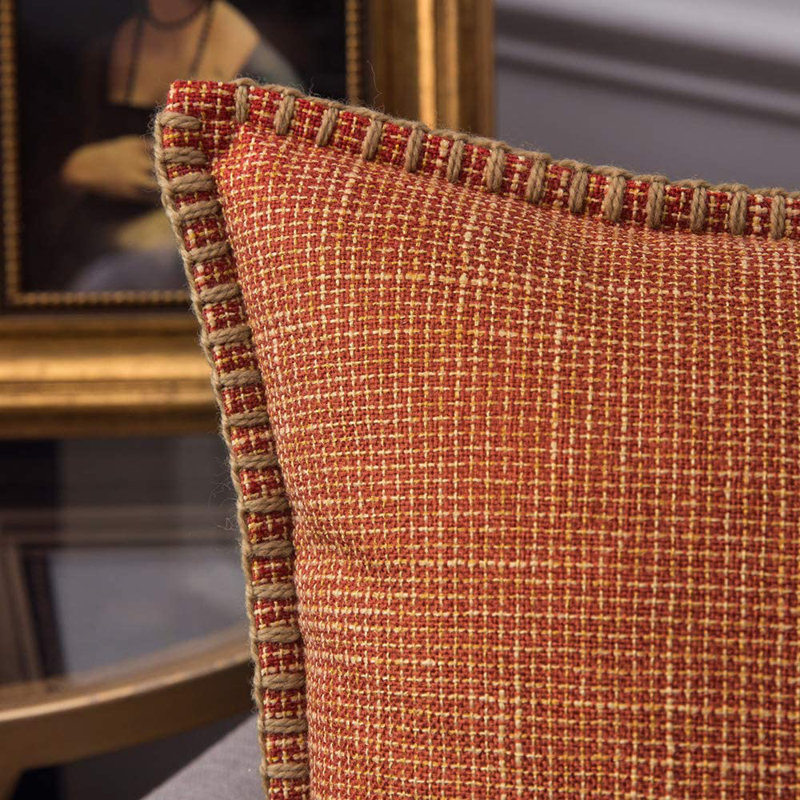 Pillow Cover, Orange, 20"H x 20"W
