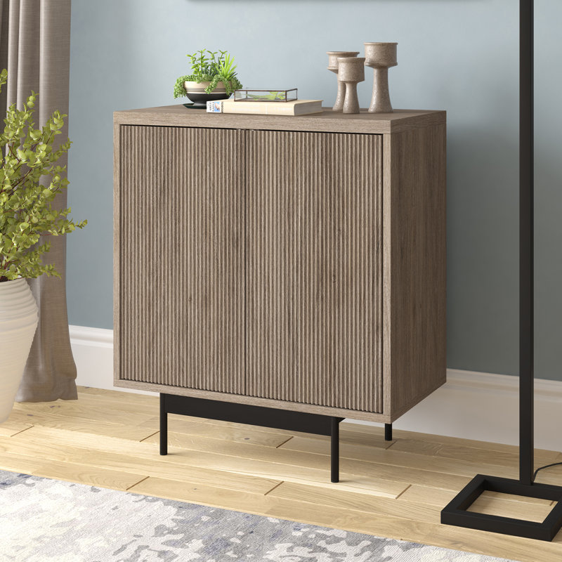 Gerharda Steel 2 - Door Rectangle Accent Cabinet