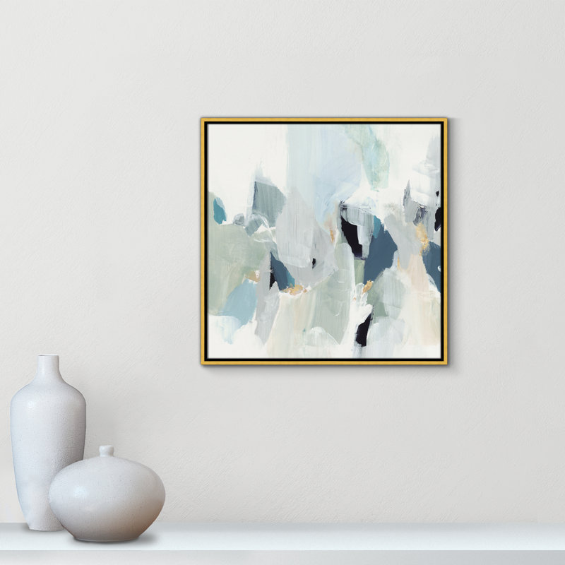 Little Talks " Little Talks III " by Isabelle Z, Picture Framed Canvas, 46.5" H x 46.5" W, Gold