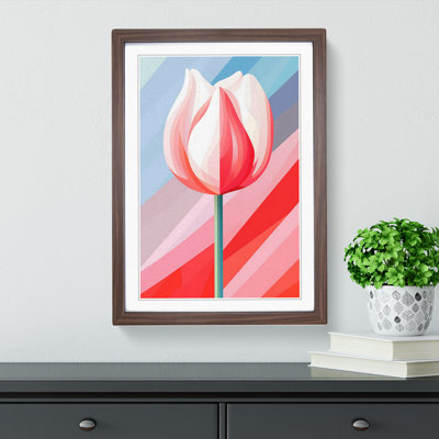 Tulip Flower Op - Framed Print