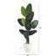 63'' Faux Banana Leaf Tree in Fiber Clay Planter