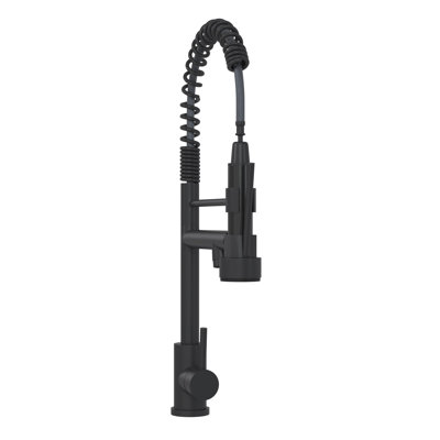 Bothwa Home CUPC Certified 19" Single Handle Kitchen Faucet (Matt Black Finish)