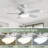 Damecia 42'' 5 Blade Modern Ceiling Fan With Light and Remote Control-408388943