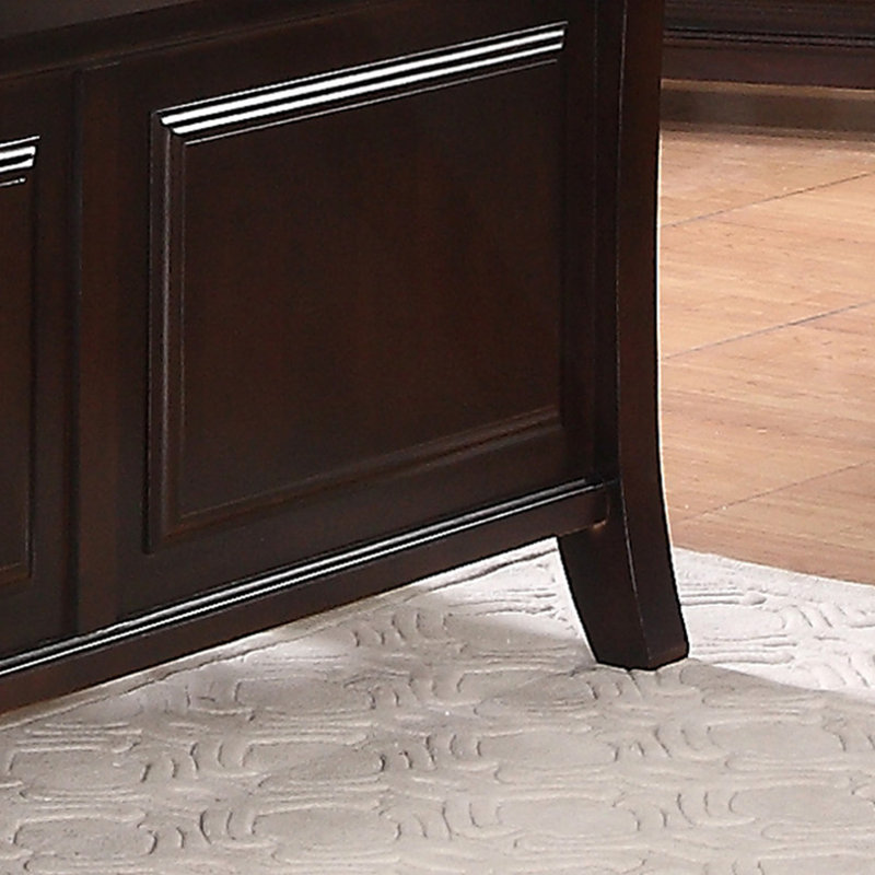 Elegant Transitional Queen Bed, Queen