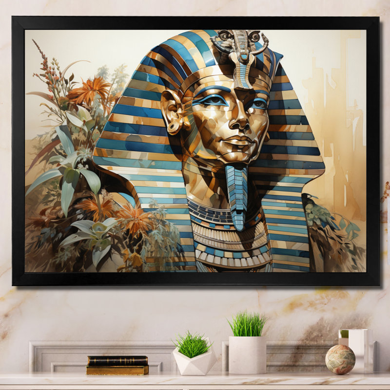 " Egypt Sphinxs Gaze ", Black Picture Framed, 24" H x 32" W x 1" D