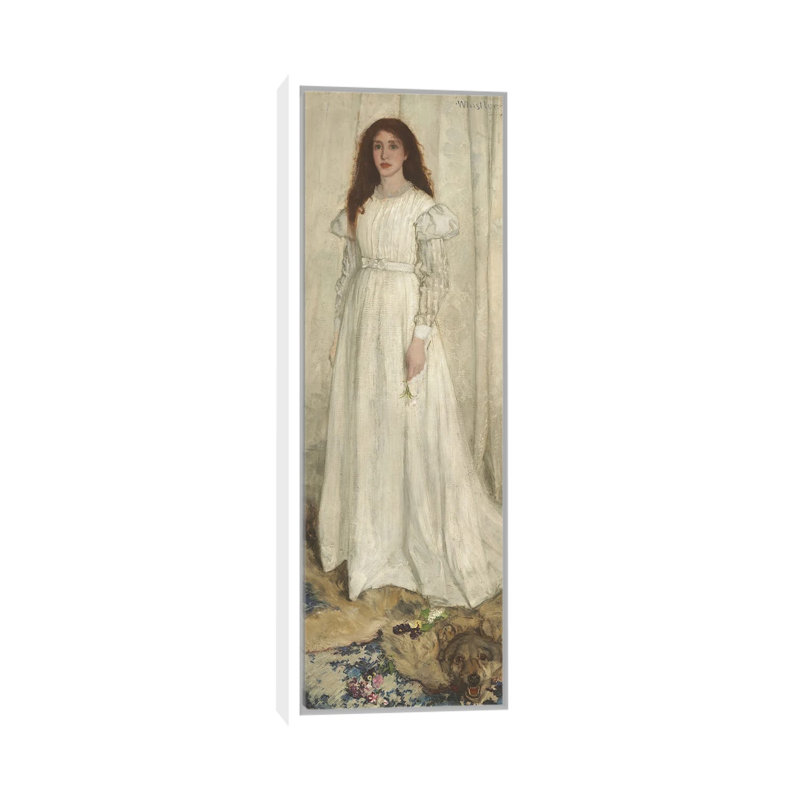 Print, 91.44 cm H x 30.48 cm W x 4.445 cm D, White