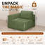 1 Seater Corduroy Sectional-263661524