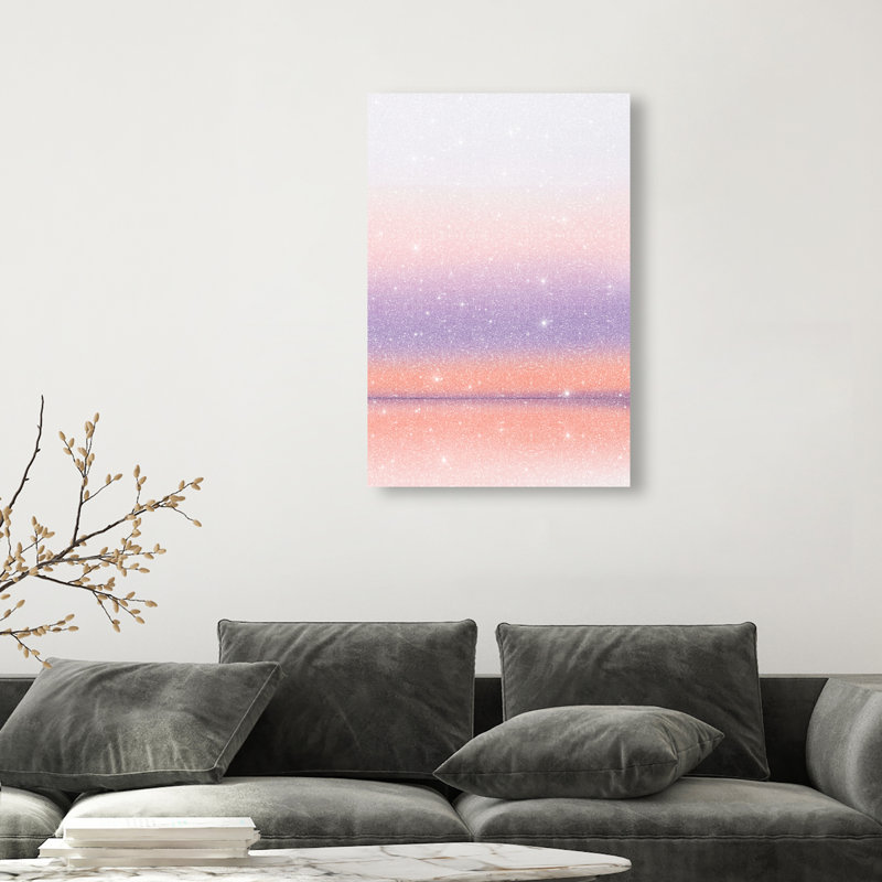 Peach Coastline Print by Oliver Gal, 30"H x 20"W, Gallery Wrapped