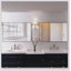Miroir de salle de bain moderne 36 x 24 pouces avec cadre en aluminium, suspendu vertical ou horizontal, idéal pour la décoration intérieure et la sécurité