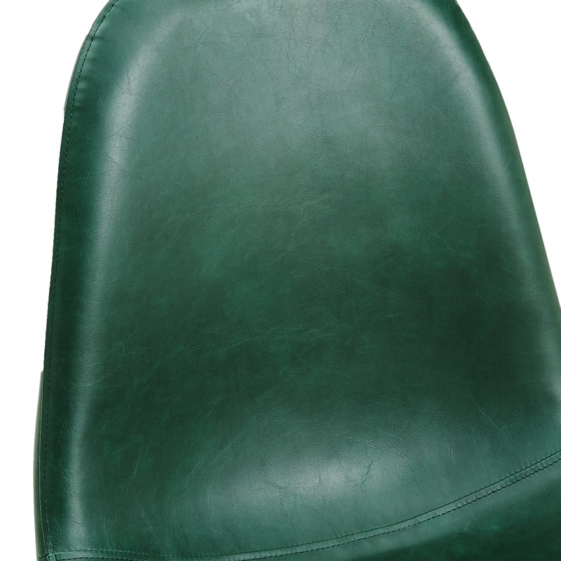 Chaise d'appoint rembourrée en vert