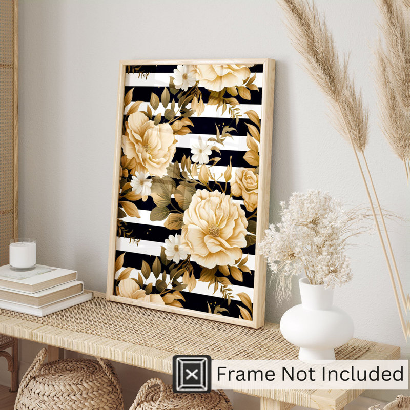 Impression d'art moderne sans cadre Floral Luxe Floral Dreams III, H 30 po x l 20 po