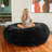 6 Foot Cocoon - 2-in-1 Convertible Bean Bag Bed & Large Bean Bag Chair for Adults: Mondo Faux Fur-921862959