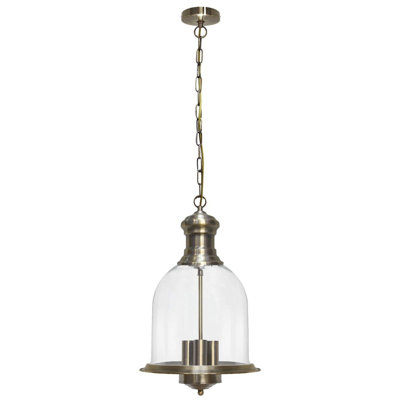 1 - Light Brass Lantern Pendant