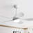 Julice 42” Modern Matte White Indoor/Outdoor LED Ceiling Fan Light With Remote Control, 3-Light Color Dimmable