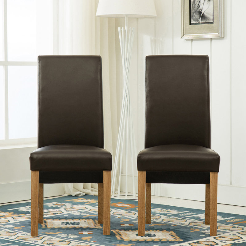 Collman 46.5cm H Upholstered Side Chair, Brown