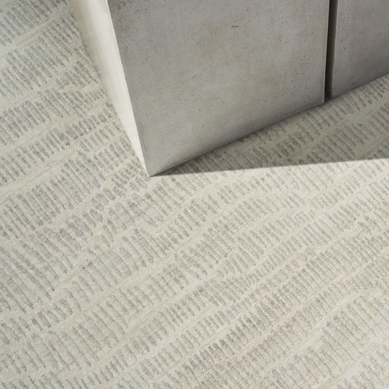Tapis d'intérieur ivoire Calvin Klein CK079, Rectangle 3 pi 11 po x 5 pi 11 po