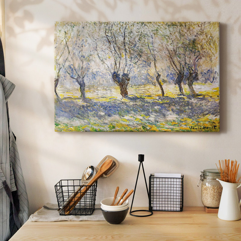 Saules, Giverny, 1886, toile tendue avec châssis, H 8 po x l 12 po