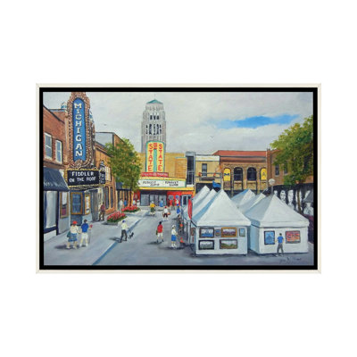 Ann Arbor University Street - Wall Art Print - Framed Canvas