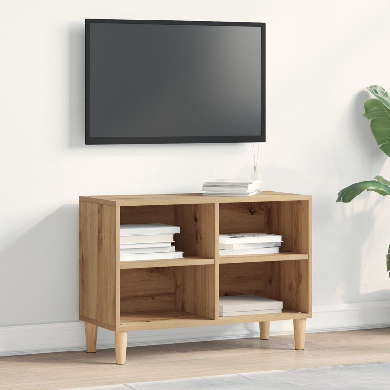 Unfinished TV Stand for TVs up to 28", Brown