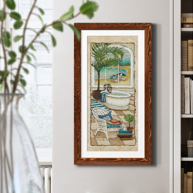 Jour au paradis I - Peinture sur toile encadrée, Érable