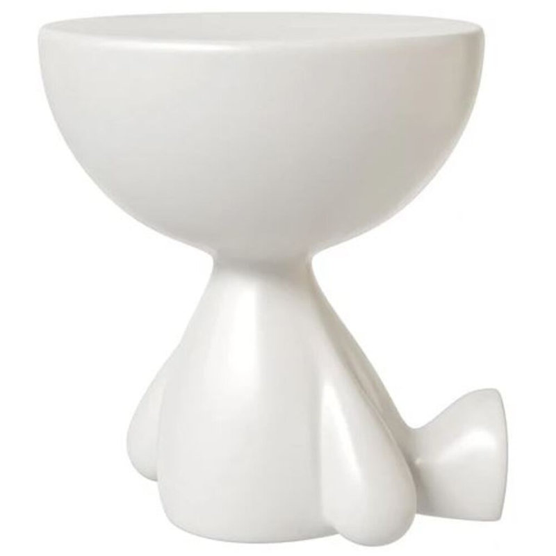 Table d'appoint Teddy, Blanc