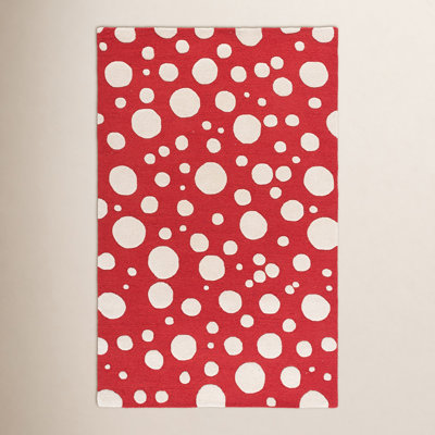 Camey Red Ivory Hand-Woven Rug
