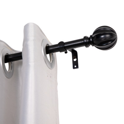 Southwick Wall Mounted 3/4 Inch Curtain Rod - Curtain Rods For Windows, Adjustable Drapery Rods