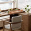 Bureau en bois massif en L avec tiroir de rangement latéral-43537221