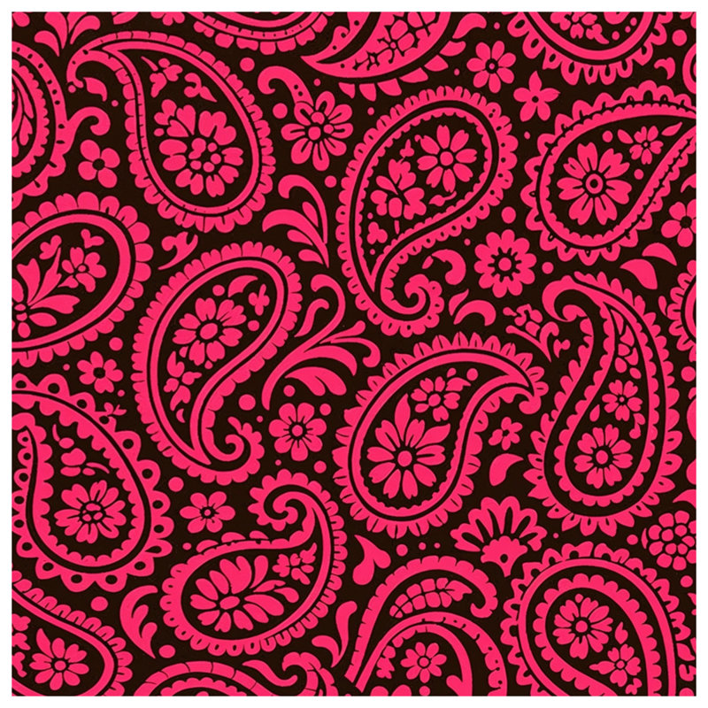 Couvertures roses à motif cachemire, L 60 po x H 80 po