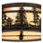 France Glass Flush Mount