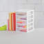 Petit système de bac de rangement en plastique 5 tiroirs Sterilite Clearview