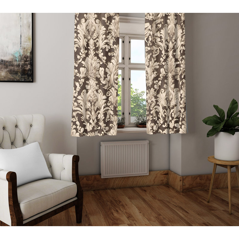 Semi Sheer Curtain Pair, 40" W x 61" L