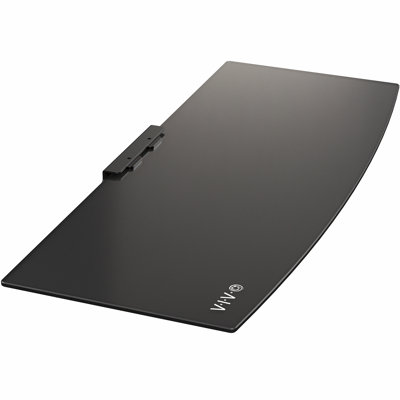Vivo Floating Wall Mount 24" Tempered Glass Shelf For DVD Player, Game System, Audio