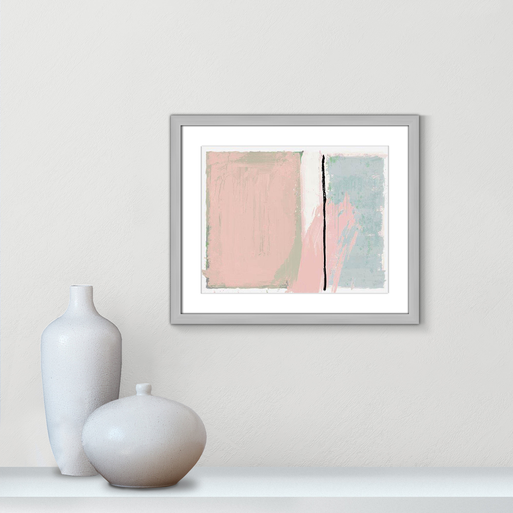 Pastel Opulance by Casa Fine Arts, Silver Box Picture Framed, White, 16" H x 19" W x 1.25" D