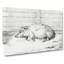 A Sleeping Pig by Jean Bernard - Wrapped Canvas-55368371