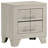 Hunsaker 2-drawer Nightstand Bedside Table Rustic Cream