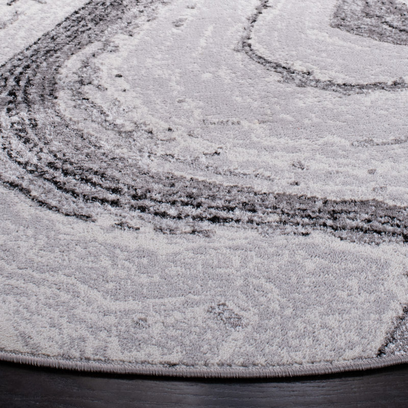 Tapis abstrait Dracut Performance, Rond 6 pi 7 po