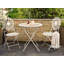 Midlothian Round Metal Folding Outdoor Bistro Table , 70cm cm W 70cm cm D