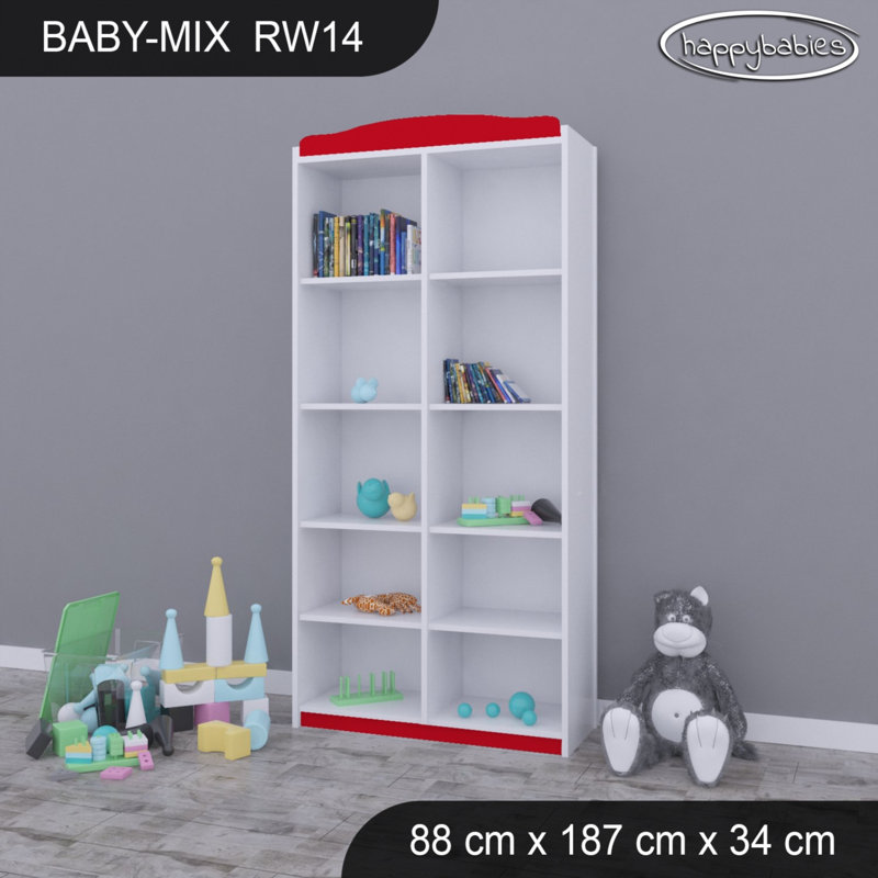 Baby Mix 187cm H X 88cm W Kids Cube, Red