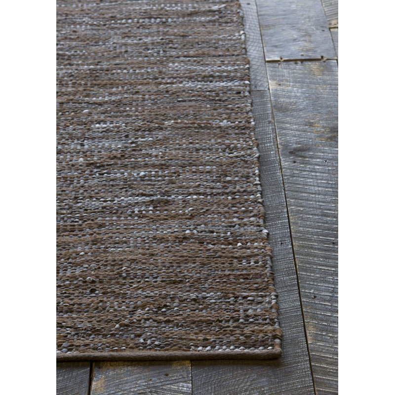 Bardette Faux Leather Indoor Rug, Rectangle 7'9" x 10'6"