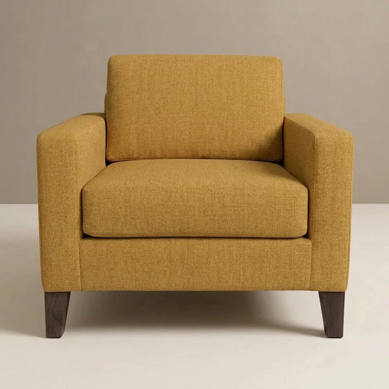 Henry Upholstered Accent Chair, Antic Mimosa