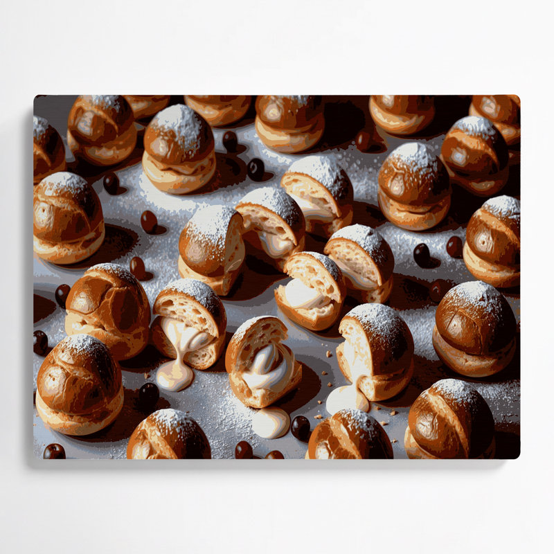 Art mural en métal brun Desserts, H 24 po x l 36 po