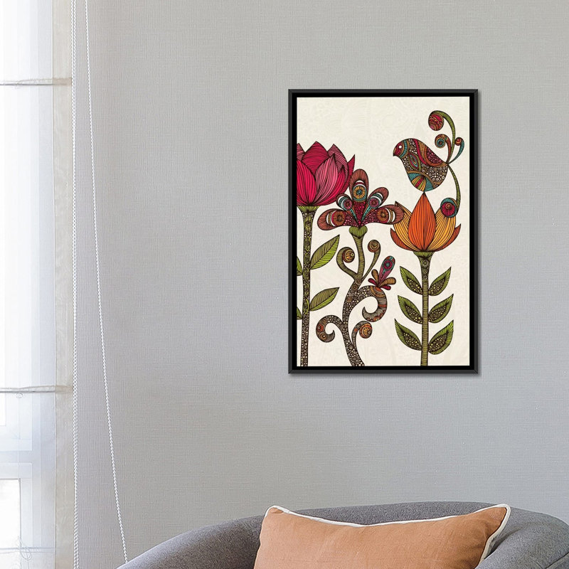 Dans le jardin, impression sur toile tendue, H 26 po x l 18 po x P 1,5 po, Toile tendue