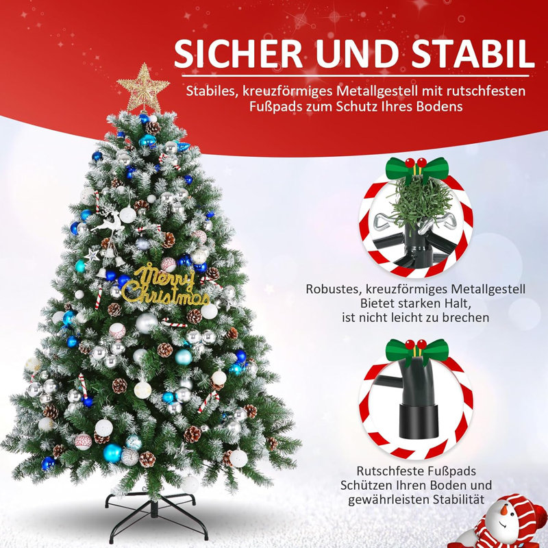 6ft Artificial Spruce Christmas Tree