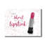 « Buy the Lipstick », art textuel sur toile tendue-542452213