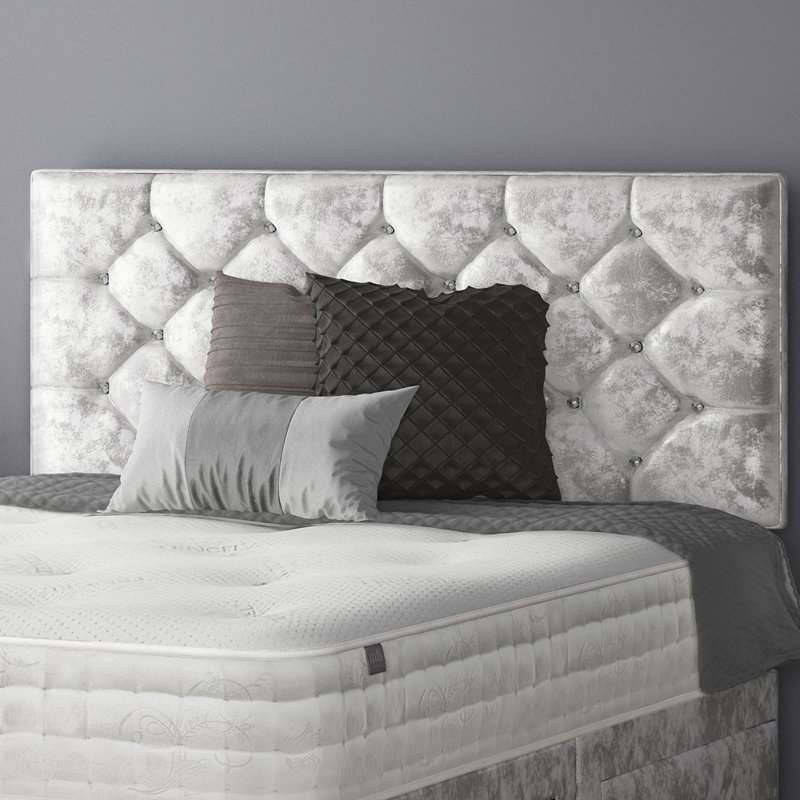 Farallones Upholstered Headboard, Silver, Single (3')